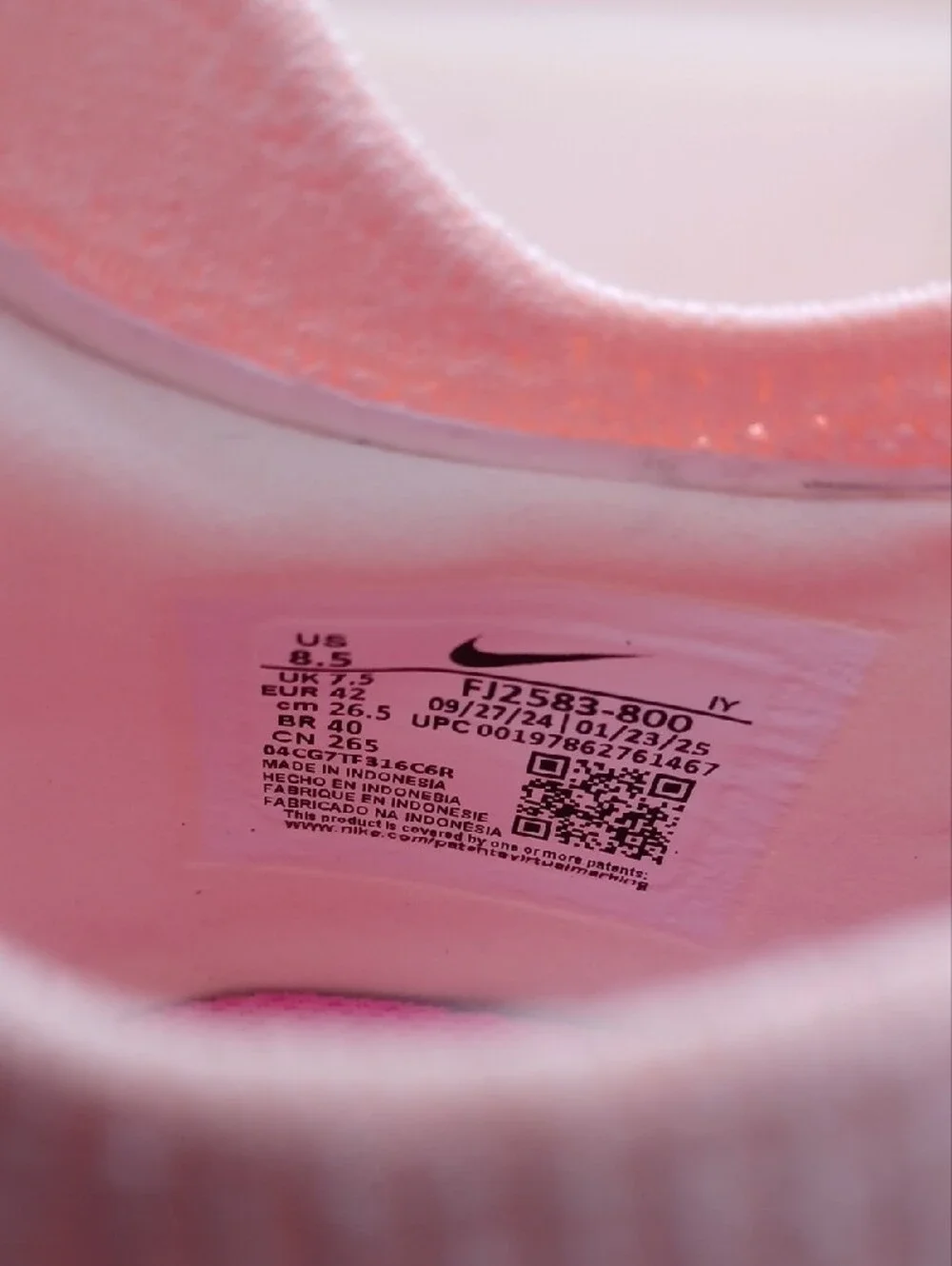 Nike Phantom GX 2 Pro TF Prism Pack Shoe-Peach/Pink Men Size 8.5 US FJ2583-800